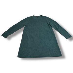 Eileen Fisher 100% Merino Wool Sweater Dress Mini Above Knee Size Large